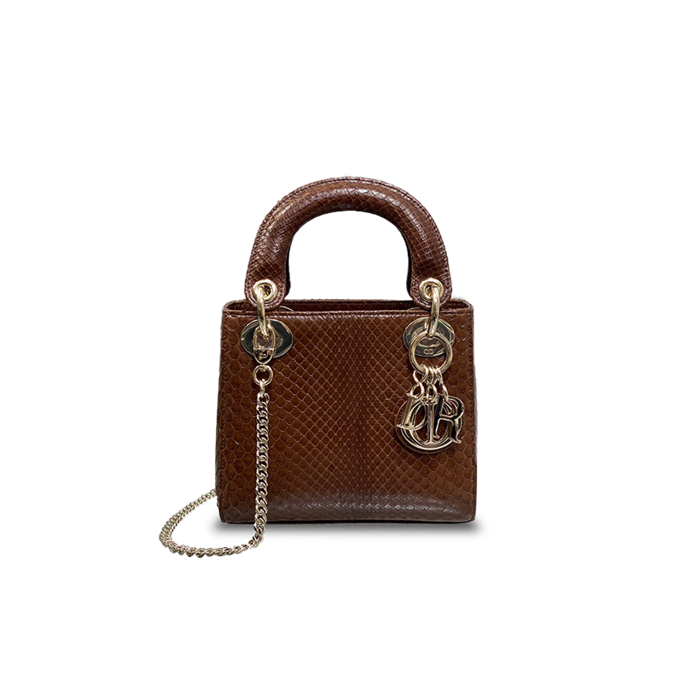 DIOR SNAKESKIN MINI LADY BAG  (17*15*7cm)